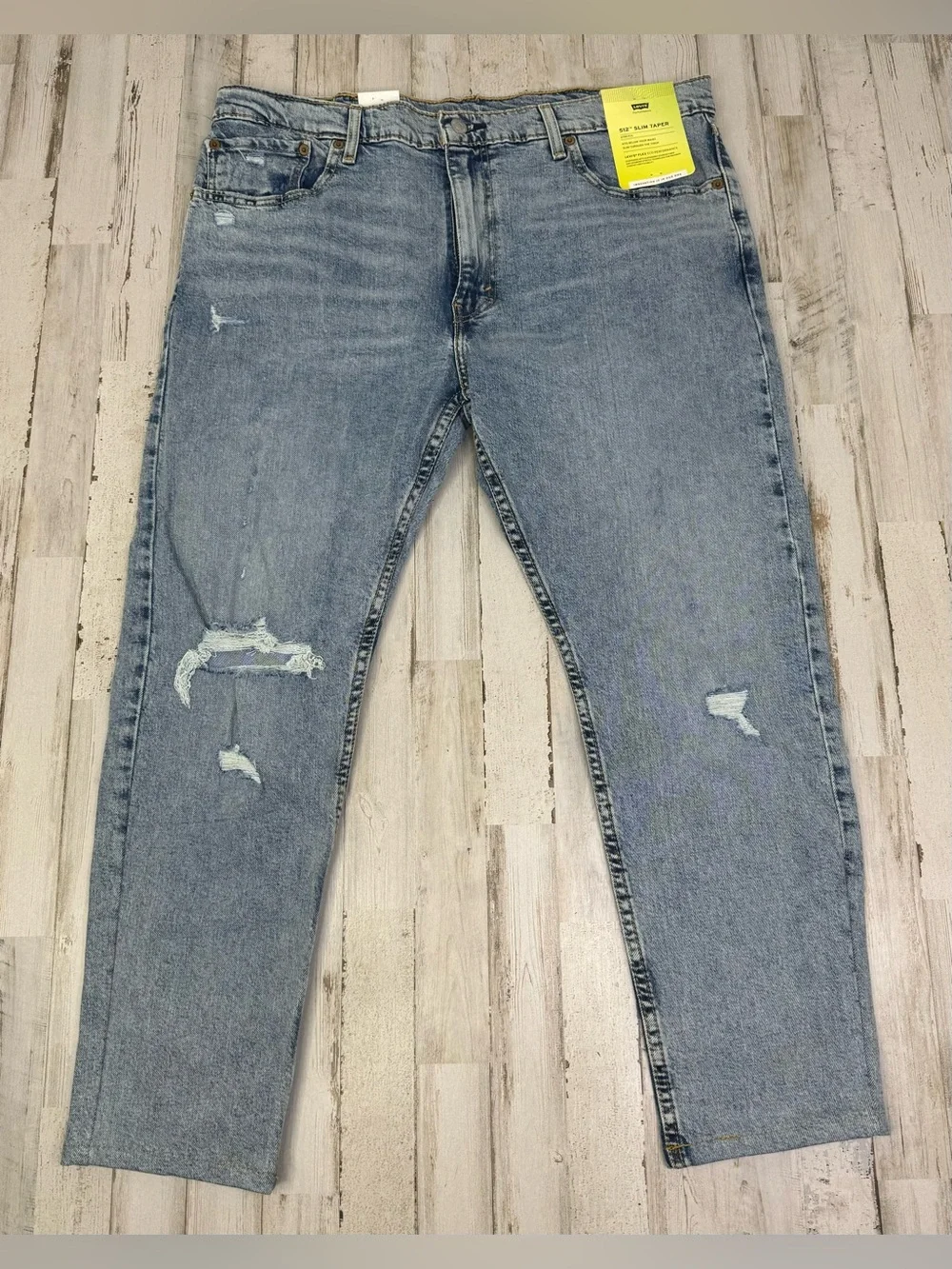 Levi's Men's 512 Slim Taper Fit 38x27 Denim Jeans Medium Stonewash NWT